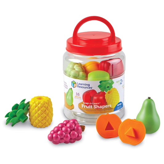 Learning Resources | Snap-n-Learn Fruit Shapers – Fine Motor Learning Toy for Toddlers (Ages 2+) | Frutas Encajables Snap-n-Learn – Juguete de Motricidad Fina para Niños Pequeños