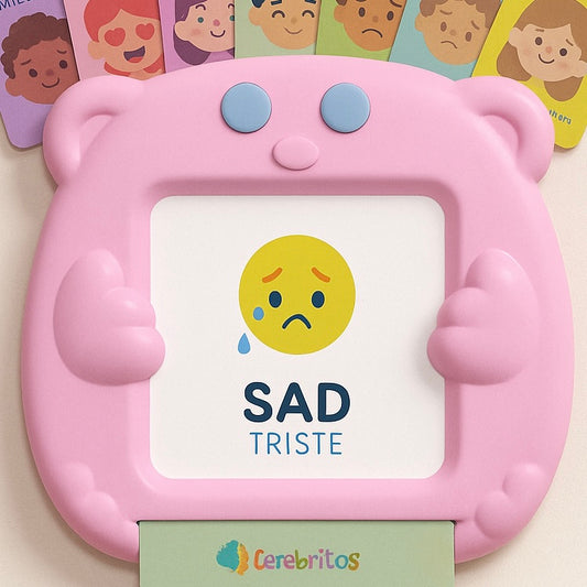 Bilingual Talking Flash Cards for Toddlers – 224 Sight Words in English & Spanish | Montessori-Inspired Educational Toy for Ages 3–12 | Speech Therapy & Sensory Learning | Pink Set