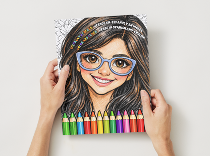 Bilingual Learning Physical + Digital Coloring Book (Spanish + English)